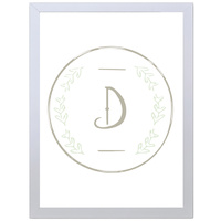 Letter D Initial (297 x 420mm, No Frame)