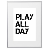  Play All Day Kids (210 x 297mm, White Frame)