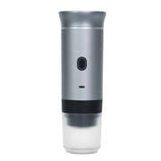 Silver Portable Fully Automatic Espresso Coffee Machine - Universal 3-in-1 Capsu