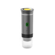 Grey Portable Espresso Coffee Machine - Universal 3-in-1 Capsule, Coffee Powder,
