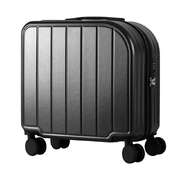 Black 18-Inch Lightweight Carry-On Luggage - Waterproof & Anti-Theft Suitcase