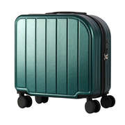 Dark Green 18-Inch Lightweight Carry-On Luggage - Waterproof & Anti-Theft Suitcase