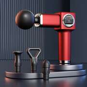 Lc-007-Red Professional Massage Gun With Lcd Display - Deep Tissue Muscle Massager