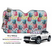 Car Sunshade Pineapple 140x72cm