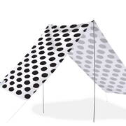 Good Vibes Summer Beach Tent Spot Black 148x370cm