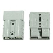 Pair Anderson Style Plug Connector 50Amp Caravan Solar 6Awg Grey Au