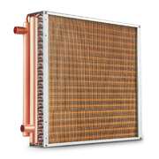 20X 20 Heat Exchanger Water To Air 3-Row 3/8 Copper Ports 242 Fins