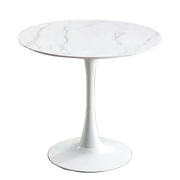 Celeste White Round Cafe Table