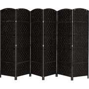 Portable Folding Room Divider Partition 6 Panel Privacy Screen
