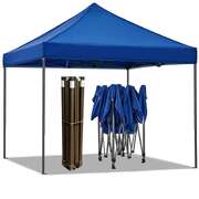Portable Water-Resistant Gazebo 2X2 M - Blue / Without Sidewalls
