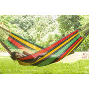 Queen Size Cotton Hammock in Rasta