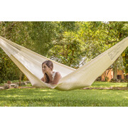 King Plus Size Nylon Mexican Hammock in Cream Colour