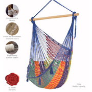  Extra Large Outdoor Cotton Mexican Hammock Chair in Mexicana Colour