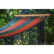  Queen Size Outdoor Cotton Mexican Resort Hammock With Fringe in Mexicana Colour