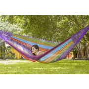 King Size Outdoor Cotton Mexican Hammock in Colorina Colour