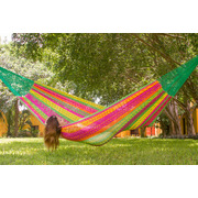  King Size Outdoor Cotton Mexican Hammock in Radiante Colour