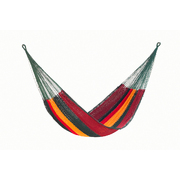 Queen Size Outdoor Cotton Mexican Hammock in Imperial Colour