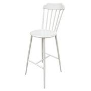 Aluminium Windsor Bar Chair Retro White Set of 2