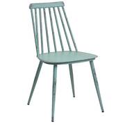 Aluminium Dinning Chair Retro Blue Set of 2