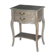 Wash White French Provincial Louis XV Night Stand