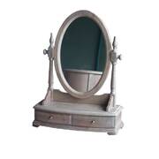 Wash White Dressing Unit With Mirror