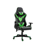 Gaming Office Chair Backrest Armrest Black and Green