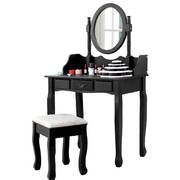 Dressing Table Stool Makeup Mirror Jewellery Organizer Drawer Cabinet