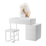 Versatile Dressing Table Stool Set with Mirror Led - Premium Quality