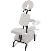 White Foldable & Portable Massage Chair