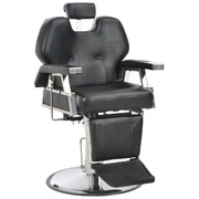 Barber Black Leather Salon Chair