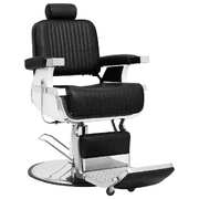 Industrial Barber Chair Black Leather