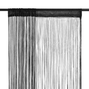 String Curtains 2 pcs--Black