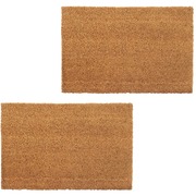 Doormats 2 pcs 24 mm--Coir Natural