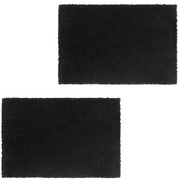 Doormats 2 pcs Coir--Black