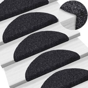 15 pcs Self-adhesive Stair ats Needle Punch (Black)