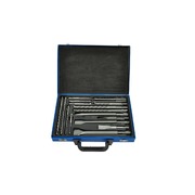 SDS Drill Bit Chisel Set with Metal Case 17 pcs