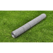 Chicken Wire Fence Galvanised Steel Silver SL