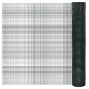 Chicken Wire Fence Galvanised with PVC Coating Green L