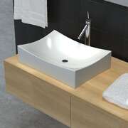 Bathroom Ceramic Porcelain Sink Art Basin White High Gloss