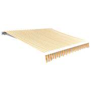 Awning Top Sunshade Canvas Yellow & White S