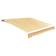 Awning Top Sunshade Canvas Yellow & White L