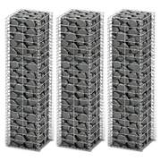 Gabion Set 3 pcs Galvanised Wire M