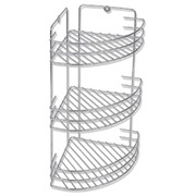 Wall Mounted Shower Corner Shelf 3-Tier Metal