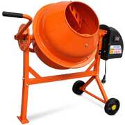 Electric Concrete Mixer Steel Orange