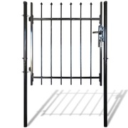 Single Door Fence Gate with Spear Top L   
