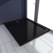 Rectangular ABS Shower Base Tray Black M   