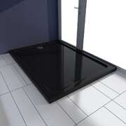 Rectangular ABS Shower Base Tray Black L   