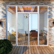 White Sliding Insect Screen for Doors 