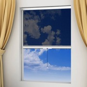 White Roll Down Insect Screen for Windows XL