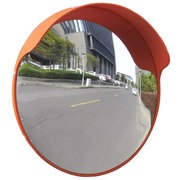 Convex Traffic Mirror PC Plastic Orange Outdoor